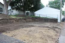 Two Car Garage Excavation