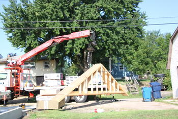 Garage Roof Truss Delivery4