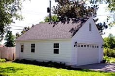 St Louis Park, MN 8/12 storage truss roof garage style