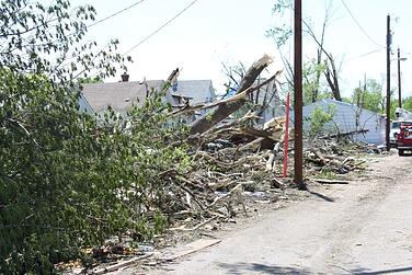 Minneapolis Garage Storm Damage