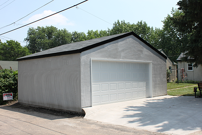 St Paul Stucco Garage Brown Coat