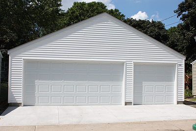 Three Car Garage Building Front