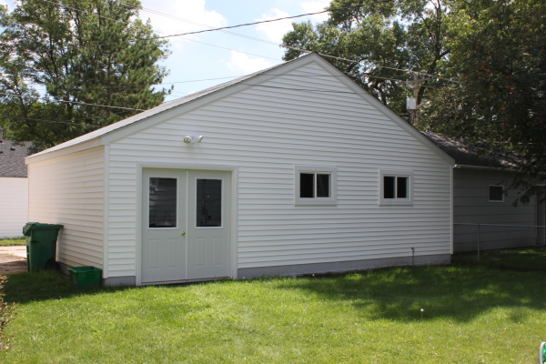 Three Car Garage Building Rear