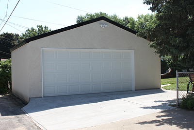 Two Car St Paul Stucco Garage