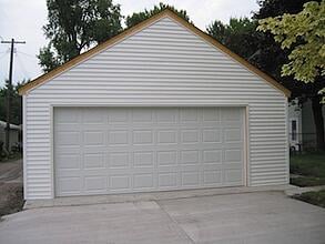 2 CarGarage With Storage Rafters