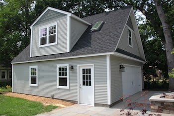 Minneapolis Garage Builders 2 story 2 car garage