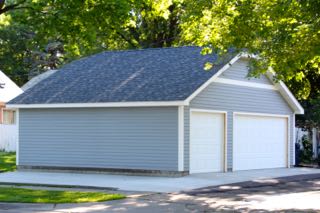 St Paul MN large 2 car garage style with a dutch hip roof style