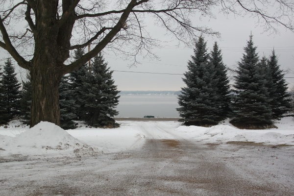 view from Lake Minnetonka Custom Garage