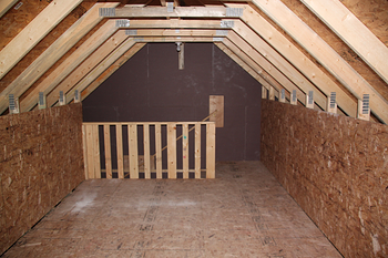 Garage Room In Attic Truss Staircase v/s Ladder
