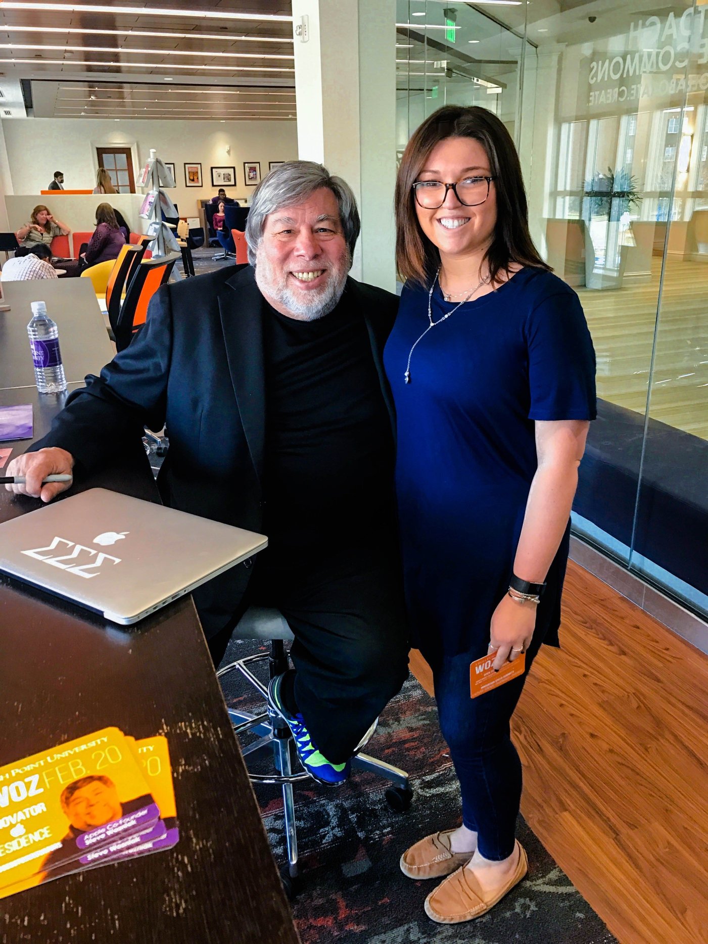 Hannah Chazin  and Steve Wozniak Apple Computer Co-founder .jpg